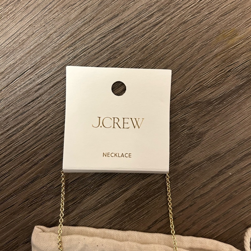 J. Crew Gold Necklace with Vibrant Rhinestone Red Heart NWT - Picture 5 of 5